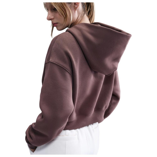 Nike Γυναικείο φούτερ Sportswear Phoenix Fleece Oversized Cropped Henley Hoodie